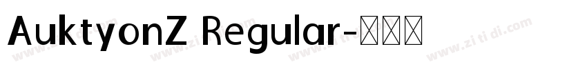 AuktyonZ Regular字体转换